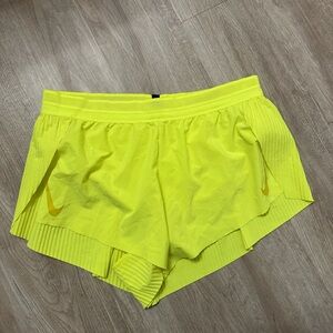 Nike Women's Bright Yellow running Shorts
